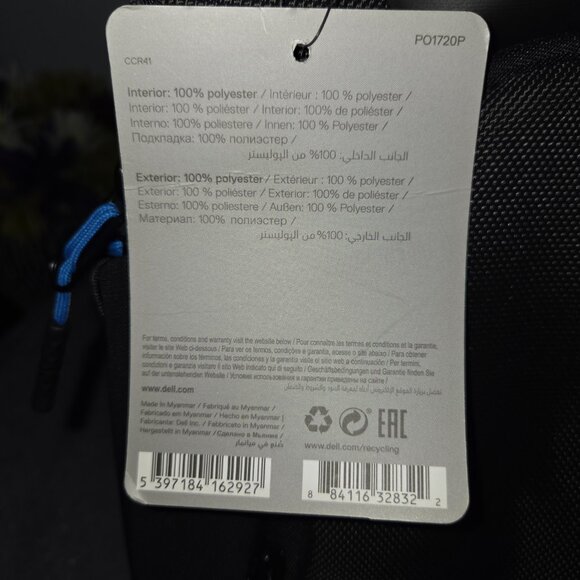 NEW Dell Pro 17" Laptop Backpack - NWT - Picture 10 of 11